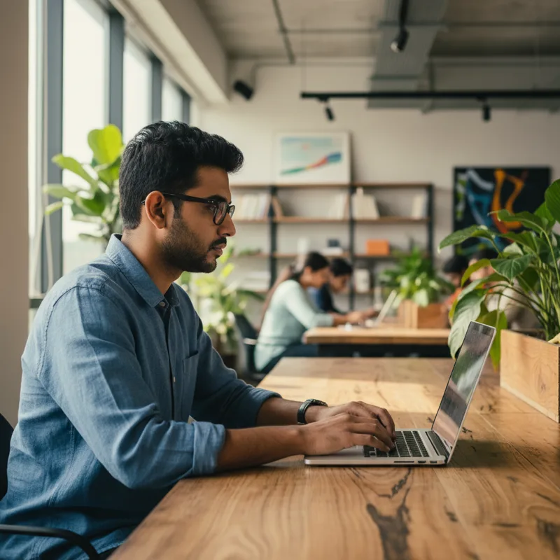Indian students learning German