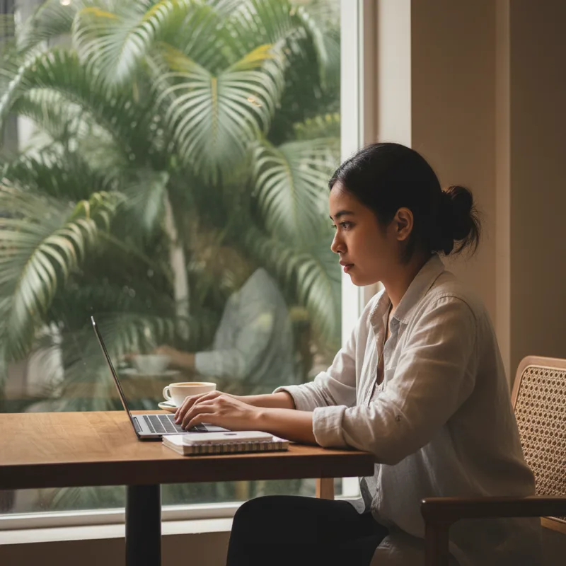Filipino students learning German