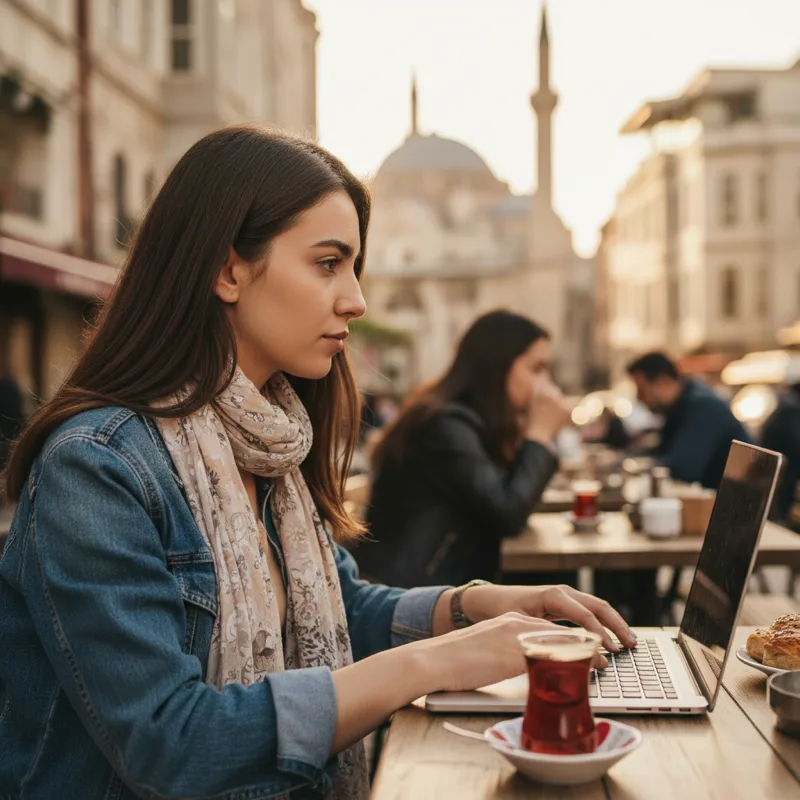 Turkish students learning German