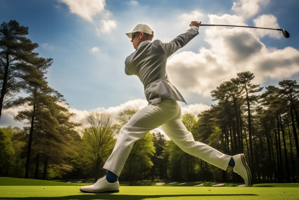 the image illustrates the following poin: learn the most important golf terms in german and find out how learning to perfect your golf swing is like learning German