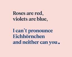 ATA German Language Division - May your Eichhörnchen always be  pronounceable
